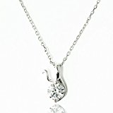 #8: 【SWAROVSKI GEMS]#28322　イニシャルネックレス《ホワイトゴールド》　スワロフスキージェム　ペンダント (Y)