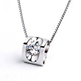 #6: スワロフスキー ジルコニア ハート レディース ネックレス 925純銀製