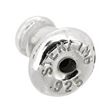 #9: 新宿銀の蔵 シルバー925製 シリコンゴム入り ピアス用キャッチ 1個売り 人気 メンズ