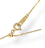 #5: [MiRii MeRii] ベネチアンチェーン 長さ 無段階調整 フリースライド 式 ネックレス 用 チェーン 長さ：50cm 幅0.65mm ゴールド (0.65mmゴールド, 50)