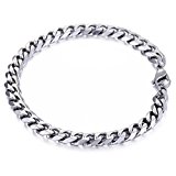 #8: Trendsmax ジュエリー アクセサリー メンズ サージカルステンレス　喜平チェーンブレスレット ステンレス アラベスク　カラー:シルバー