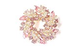 #7: ゴージャス リース型 ブローチ プレゼント ギフトに最適 花 ブローチ