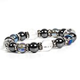 #8: 【京珠堂】選べる誕生石 AAA 四神×ヘマタイト 12mm ブレスレット (アクアオーラ)