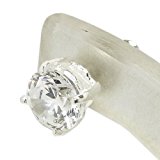 #8: 新宿銀の蔵 ラウンドカット 6mm ジルコニア シルバー 925 スタッズピアス 1P 人気 メンズピアス 片耳 おしゃれ メンズ