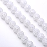 #10: 【京珠堂】 上質AAA 天然クラック 本水晶 8~14mm 一連 (12mm)