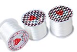 #8: 【京珠堂】水晶の線 オペロン ゴム 白 約50-60m/ 0.8mm (５個)