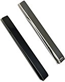 #4: mark zenis ネクタイピン クリップタイプ シルバー ＆ ブラック 2個セット