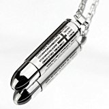 #8: ステンレスジュエリー サージカル スチール 316L(刻印あり) メンズ ネックレス Bullet 弾丸タイプ シルバー316L-11