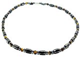 #9: tc03 魅惑の輝 ヘマタイト×タイガーアイ 磁気ネックレス [47cm] アンクレット,ブレス可 幸運･金運･勝負運 (br)