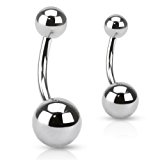 #7: [ラプラス]laplace ボディピアス body-piercing [14G] サージカルステンレス カーブドバーベル【プレーンタイプ】 【 高品質 ボディーピアス 専門店 】