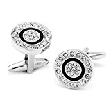 #4: zakaka カフスメンズ　高級 ブランド メンズ アクセサリー プレゼント カラー：シルバー ビジネス 結婚式 フォーマル プレゼントに ギフトバッグを提供する