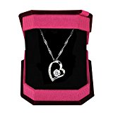 #9: RuiPu Heart スイートオープンハート ネックレス 母の日 AAAキュービックジルコニア 女性に最高のプレゼント エレガントペンダント 人気のハート バレンタインデーギフト