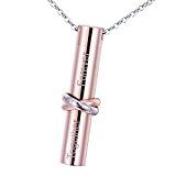 #10: HOUSWEETY ステンレス製 大容量 メモリアル ペンダント ネックレス リングデザイン (Together Forever)