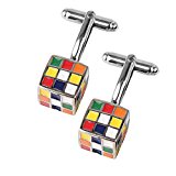 #7: 【ノーブランド品】カフリンク 贈り物 カフスボタン シャツ スーツ 高級感 クリスマス ギフト メンズ キューブ型