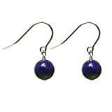 #9: Powerstones Labo (パワーストーンズ ラボ) ラピスラズリ ピアス レディース チタン フック 金属 アレルギー 対応 シンプル ゆれる 天然石 6mm ラピス ラズリ