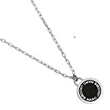 #10: (マークジェイコブス) MARC JACOBS マークジェイコブス ネックレス MARC JACOBS M0008546 068 LOGO DISC ENAMEL ペンダント ブラック/シルバー [並行輸入品]