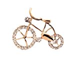 #2: キラキラ 光る 可愛い 銅 自転車 ブローチ