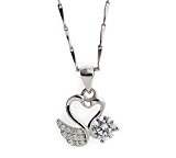 #2: Fairy Heart スワン モチーフ ネックレス Wスワンハート