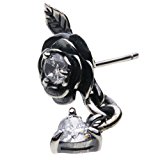 #5: 【セノーテ】 cenote e0516wcz 【シルバーアクセサリー】 ストーンローズピアス ホワイトジルコニア