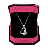 #4: RuiPu Sweet love Heart Shape ネックレス 母の日 AAAハート型キュービックジルコニア エレガントペンダント 心の愛しさはあなたに伝える バレンタインデーギフト
