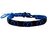 #9: インフィニティ柄 ミサンガ ブレスレット メンズ レディース ブルー ;GIT-013E