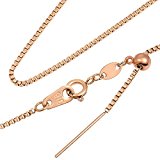 #9: 銀屋 ぎんや アレルギー対応 レディース ネックレス チェーン 選べる３Color ２タイプ スライド調整式 ベネチアン ゴールド