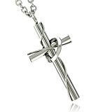 #10: [ナピスト]Napist ステンレス リング 付き クロス ネックレス 愛の十字架 レディース