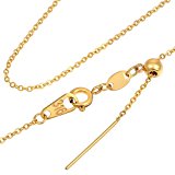 #9: 銀屋 ぎんや アレルギー対応 レディース ネックレス チェーン 選べる３Color ２タイプ スライド調整式 あずき ゴールド