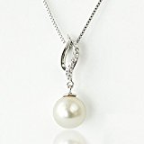 #7: 【SWAROVSKI ELEMENTS】 スワロフスキー パール エレガント ペンダント スワロパール ネックレス プレゼント