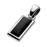 #8: 【セノーテ】 cenote p0349ox 【シルバーアクセサリー】 ストーンプレートペンダント オニキス