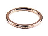 #8: waiwai レディース ファインサンドデザイン ステンレス リング 指輪 ピンクゴールドカラー 巾：２ｍｍ サイズ：16 YPC-1412080３-2ｍｍ