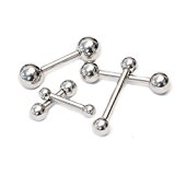 #6: ストレート バーベル 14Ｇ 軸長14mm ボール3mm ボディ ピアス 316L サージカル ステンレス メンズ レディース