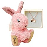 #10: (4月)【12バニーズ＆リボンネックレス】 誕生日 卒業祝い ホワイトデー バレンタイン お返し プレゼント ギフト 人気 ランキング アクセサリー ネックレス プチギフト 縁結び （ラッピング付き）　【プティルウジュエリーギフト】