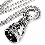 #5: [Kansha Ichiba] 正規品 ベル デザイン ネックレス シルバー 墨入れ