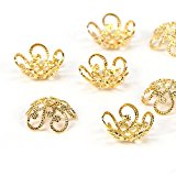 #10: 【京珠堂】ロンデル アンティークゴールド 座金 銀古美 ビーズ 100個 I