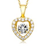 #4: MEGA CREATIVE JEWELRY オープン ハートネックレス レディース ペンダント シルバー925純銀製 スワロフスキーラインストーン ジュエリー プレゼント 人気 ブランド
