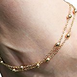 #8: レディースファッション アンクレット 足首のチェーン ゴールド　ウェディング・宴会・パーティー・撮影