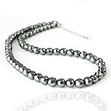 #10: 【高純度99.99％!!】 稀少 6mm テラヘルツ 鉱石 ネックレス レア パワーストーン 1秒間に1兆回振動 シック クール メタリック ペンダント (6mmミラーカット)