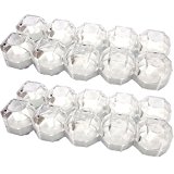 #5: リングケース 20個 セット クリア ジュエリーボックス 透明 指輪ケース 白 黒 (ホワイト 20個セット)