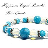 #10: 輝ける希望♪ 天然石 オパール キューピット パワーストーンブレスレット ブルークォーツ １点 《STONE KITCHEN パワーストーン 天然石》