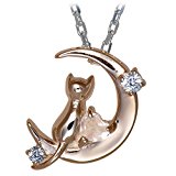 #6: （Mirai-tenshi） 未来天使 ネックレス レディース ネコ モチーフ 人気 ペンダント ネックレス　MIP1165PSWEB (4月 ダイヤモンド)