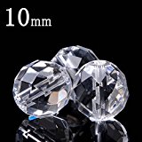 #9: 【 福縁閣 】水晶 64面カット　10mm　粒売り_T212-10/E2天然石 パワーストーン ビーズ