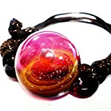 #4: 匠の技 神秘的な 宇宙 銀河 ガラス ブレスレット ブレス 太陽 惑星 メンズ レディース