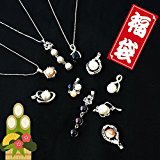 #6: 【2017福袋/本真珠 10点セット】 30日間コーディネート 高品質 本真珠 ペンダント K18GP チェーン3種 パール HappyBag ハッピーバッグ
