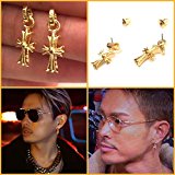 #10: 242 新商品！18K金コーティング！三代目JSB今市隆二登坂広臣着用タイプクロスピアス (両耳)