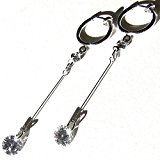 #6: イヤリング レディース ドロップ ダイヤモンドCZ キュービックジルコニア ノンホール (ホワイトゴールド)