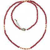 #6: (FLOURISH)ウッドビーズネックレス（レッド）