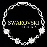 #9: 【SWAROVSKI ELEMENTS】 フラワーデザイン ブレスレット K18GP スワロフスキー エレメンツ 正規品