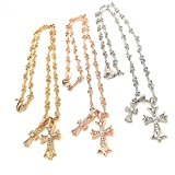 #9: 銀屋 ぎんや ダブルクロス メタル ツイストチェーン ネックレス 選べる３Color ゴールド