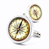 #10: MFYS Jewelry ファッション メンズ アクセサリー 紳士 羅針盤 コンパス カフス （カフスボタン・カフリンクス）【専用収納ケース付き】